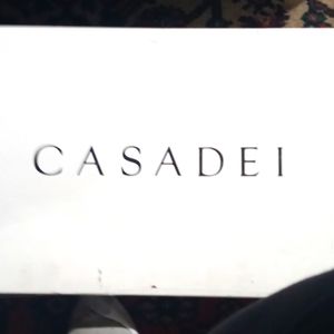 Casadei Knee high size 37eu/6.5 women's heel boot. Grey suede